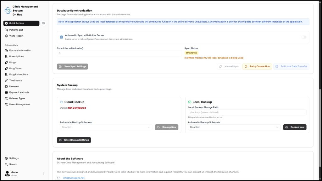 Dr. Hue – Clinic Management System screenshot 1